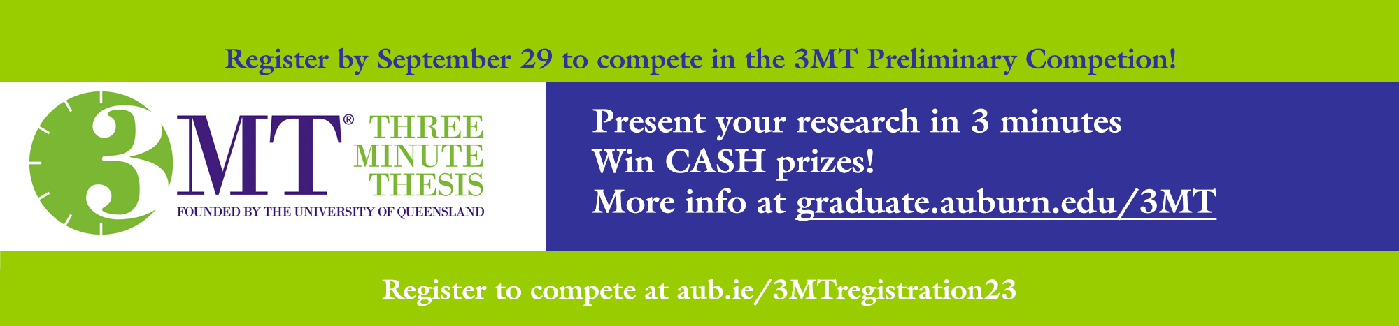 Register for 3MT competition 2023