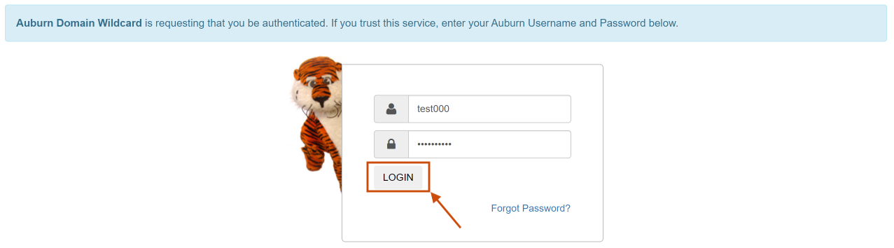 Log-in modal