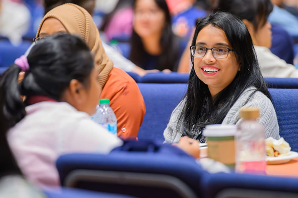 students attending InterConnect social event